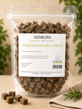 Isenburg Pferde Fleischwürfel Mini 1kg